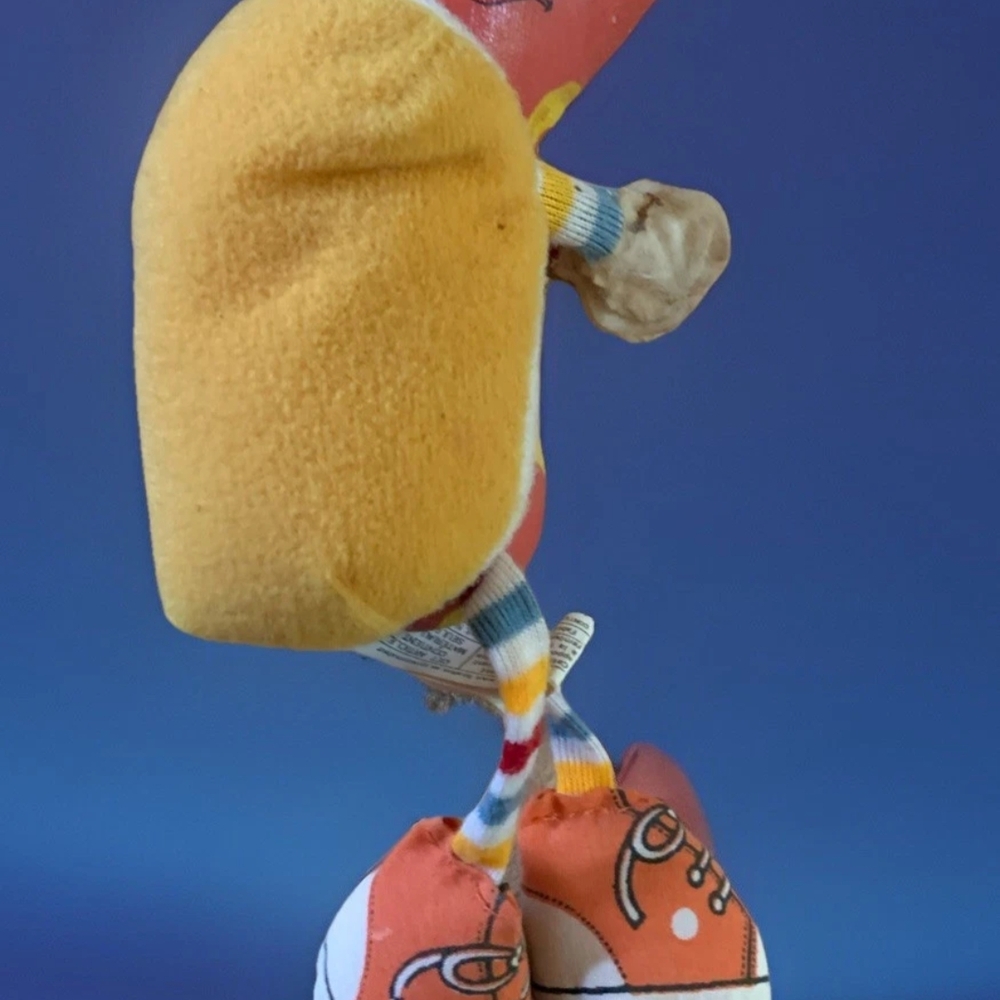 1983 Super Pickle Frank E. Footer AMTOY American Greetings Clip On Plush Hot Dog